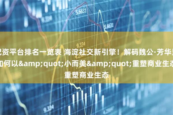 配资平台排名一览表 海淀社交新引擎！解码魏公·芳华里如何以"小而美"重塑商业生态